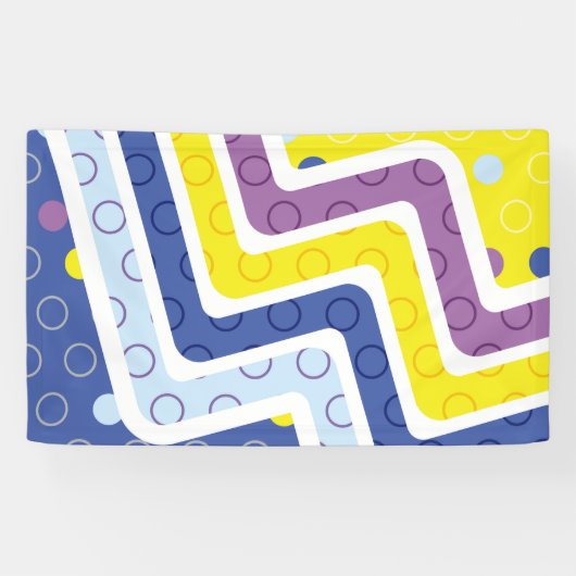 Geometrische figuren 5 spandoek (Horizontaal)