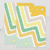 Geometrische figuren 7 bedankkaart (Voorkant / Achterkant)