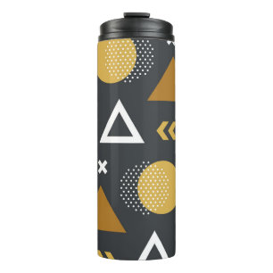 Geometrische figuren patroonontwerp thermosbeker