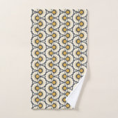 Geometrische Floral Pattern Bad Handdoek (Handdoek)