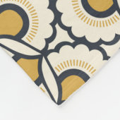 Geometrische Floral Pattern Fleece Deken (Hoek)