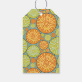 Geometrische Floral Pattern Wedding Favor Gift Lab Cadeaulabel (Achterkant)