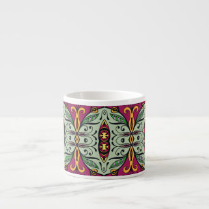 Geometrische Floral Tribal Etnische Doodle Espresso Kop