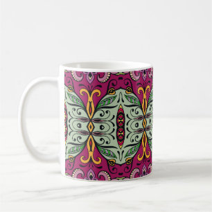 Geometrische Floral Tribal Etnische Doodle Koffiemok