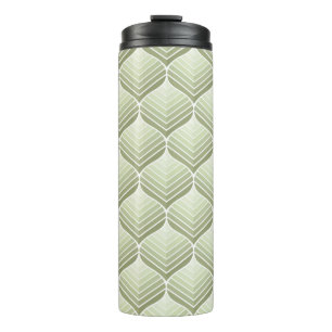 Geometrische florale vintage naadloos patroon. Abs Thermosbeker