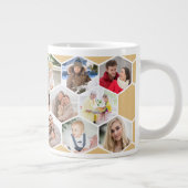 Geometrische foto collage 17 Afbeelding Extra Grote Beker (Rechts)