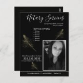 Geometrische fotobrochure briefkaart (Voorkant / Achterkant)