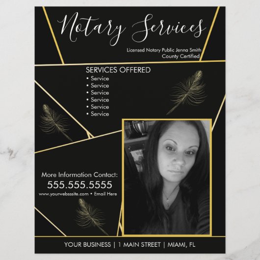 Geometrische fotobrochure flyer (Voorkant)