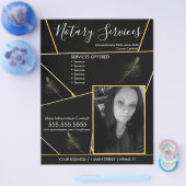 Geometrische fotobrochure flyer (Enkel)