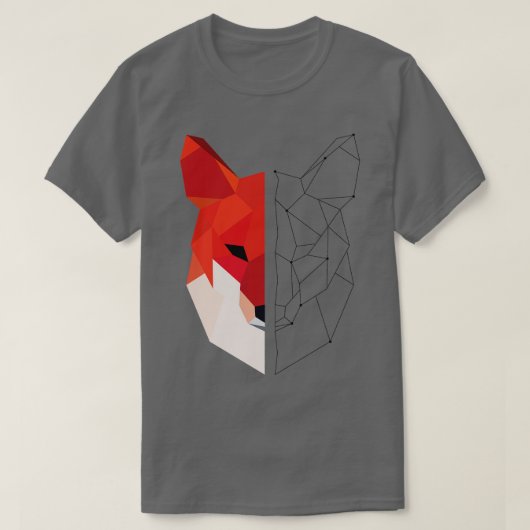 Geometrische fox t-shirt (Design voorkant)
