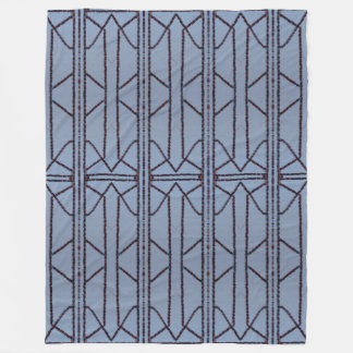 Geometrische fusie fleece deken