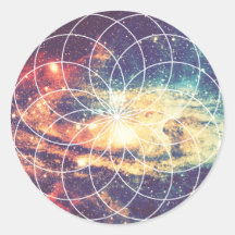 Geometrische Galaxy #1 Sticker