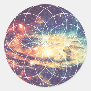 Geometrische Galaxy #1 Sticker