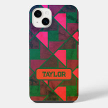 Geometrische gedempte Grunge Gift Phone/iPad case