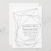 Geometrische Gemstone Weddenschap Kaart (Voorkant / Achterkant)