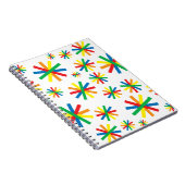 Geometrische geometrische kunst met kleurrijke geo notitieboek (Rechterzijde)