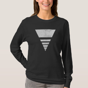 Geometrische gespleten driehoeklijngeometrie Dist T-shirt