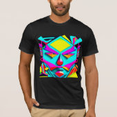 Geometrische gezichtskunst - Abstract 3D-ontwerp T-shirt (Voorkant)