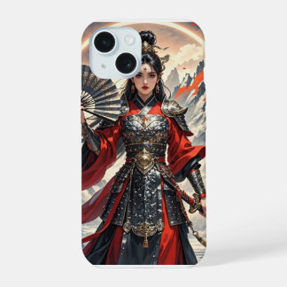 Geometrische Glamour: Krachtige Patronen voor Luxe iPhone 15 Hoesje
