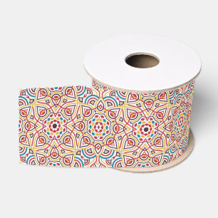Geometrische Glitterende Metallic Luxe Trouwfeest Grosgrain Lint