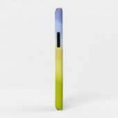 Geometrische golflavendel blauw geel met naam Case-Mate iPhone case (Achterkant/rechts)