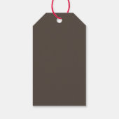 Geometrische Goud Bruin Groene bruiloft Dank u Cadeaulabel (Achterkant)