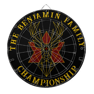 Geometrische gouden herten dierlijke kunst decorat dartbord