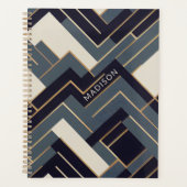 Geometrische gouden illustratie planner (Voorkant)