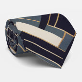Geometrische gouden illustratie stropdas (Opgerold)
