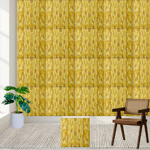 Geometrische gouden patroon keramische Tegel Tegeltje