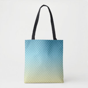Geometrische, gradiënt, Ombre, kleurrijk, blauw en Draagtas