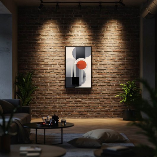 Geometrische Gradiënt Poster