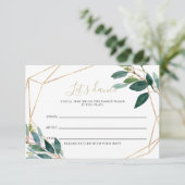 Geometrische grafische kaart met aanvraag voor een (Staand voorkant)