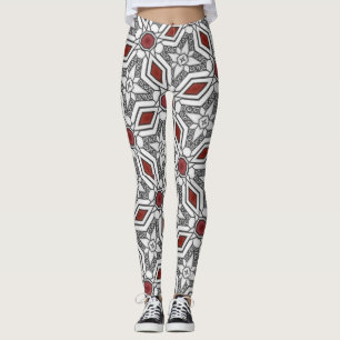 Geometrische grafische kunst leggings