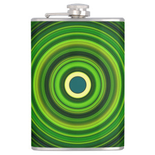 Geometrische Greena Mandala Design-64055 Heupfles