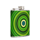 Geometrische Greena Mandala Design-64055 Heupfles (Rechts)