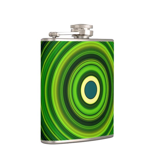 Geometrische Greena Mandala Design-64055 Heupfles (Rechts)