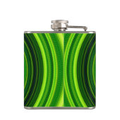 Geometrische Greena Mandala Design-64055 Heupfles (Achterkant)