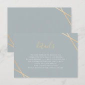 Geometrische grens RSVP kaartje (Voorkant / Achterkant)