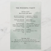 Geometrische groene eucalyptus Leaves Wedding (Achterkant)