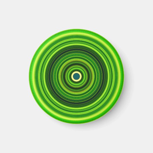 Geometrische groene Mandala Design-64555 Magneet (Voorkant)