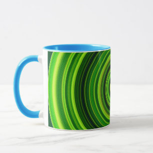 Geometrische groene Mandala Design-64555 Mok