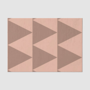 Geometrische grote driehoeken Mocha Mousse Dusty P Tissuepapier