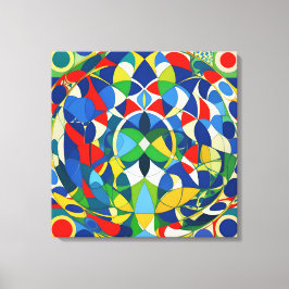 Geometrische harmonie canvas afdruk