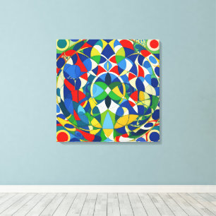 Geometrische harmonie canvas afdruk