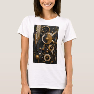 Geometrische harmonie in 3D-micro-mozaïek T-shirt