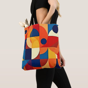 Geometrische Harmonie: Kunstzinnig Ontwerp Draagtas
