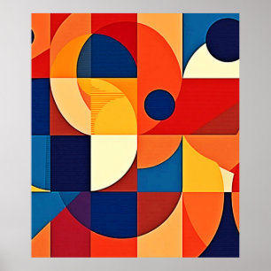 Geometrische Harmonie: Kunstzinnig Ontwerp Poster