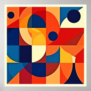 Geometrische Harmonie: Kunstzinnig Ontwerp Poster
