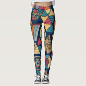 Geometrische harmonie leggings (Voorkant)